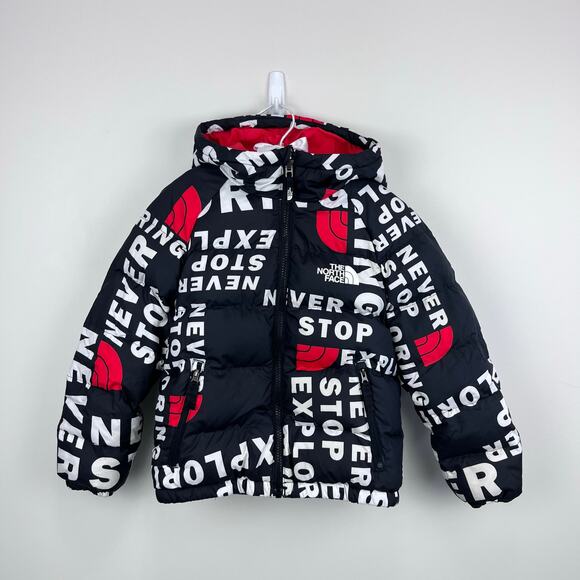 The North Face Boys' Printed Hyalite Reversible Down Jacket XS 6 - Picture 1 of 14